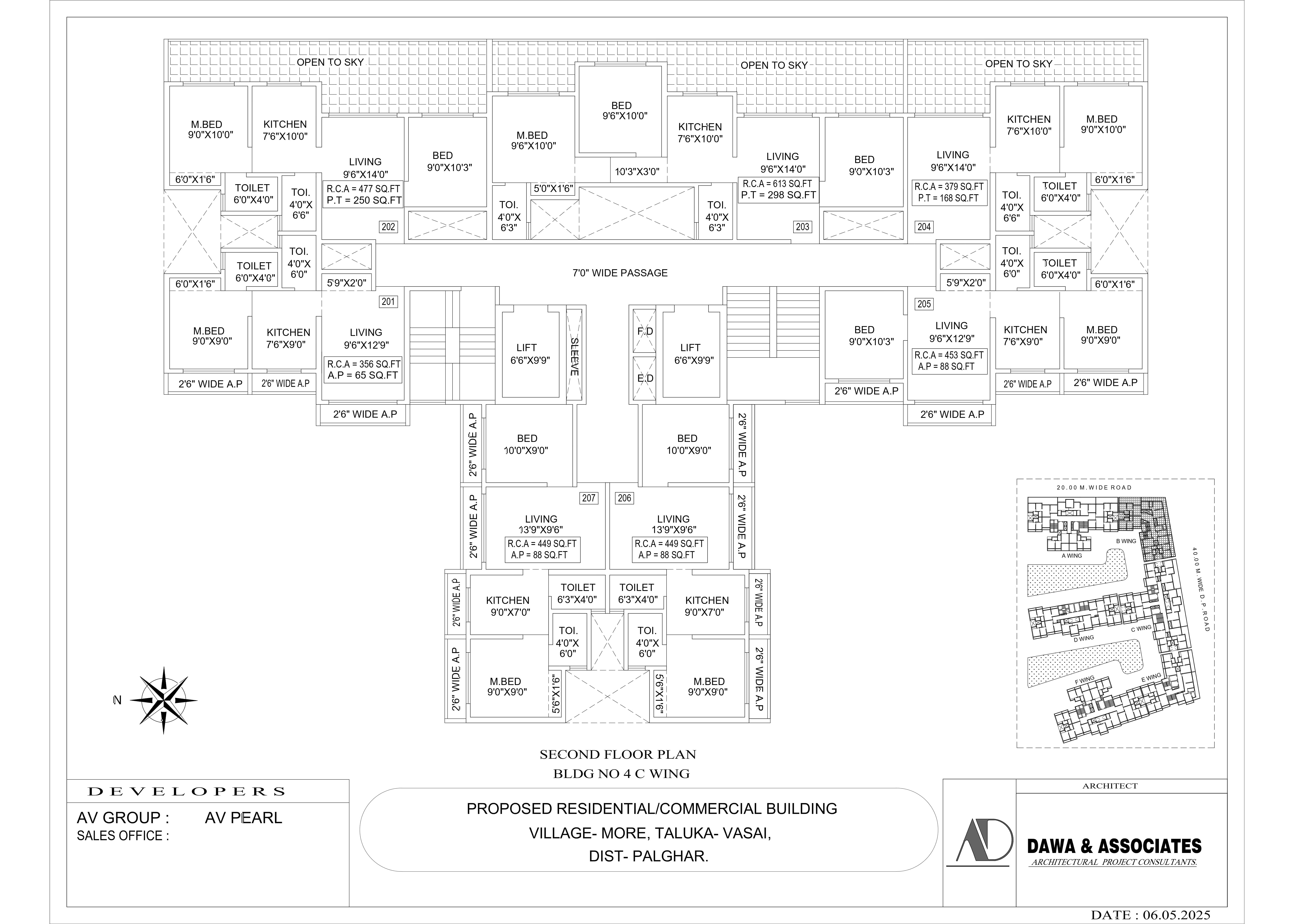 Wing 4C 2nd Floor Plan - AV Pearl